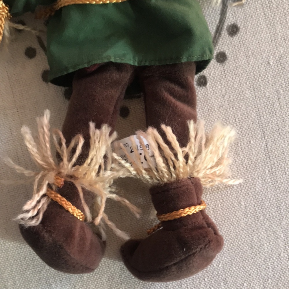 NWT vintage Wizard of Oz beanie scarecrow shelf sitter collectible - Picture 8 of 10